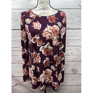 Agnes &‎ Dora  Floral Pattern  Long Sleeve T Shirt Womens Dress   Large